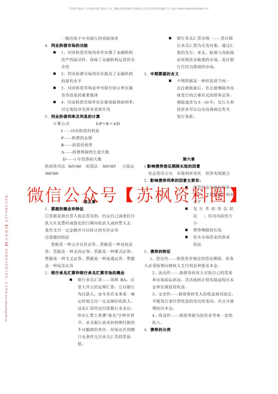 金融市场学